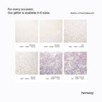 Hemway Polyurethane & Epoxy Resin Glitter 100g / 3.5oz Metallic Crystal Flake Additive for Flooring Jewelry Tumblers Glass Pigment - Super Chunky (1/8" 0.125" 3mm) - Mother of Pearl Iridescent