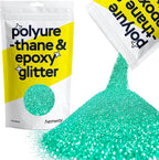 Hemway Polyurethane & Epoxy Resin Glitter for Arts, Crafts, Tumblers, Flooring, Woodwork, Decorating and Resin Projects 100g - Turquoise Blue