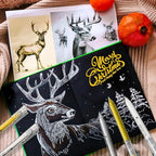 0.8mm Extra Fine Point 3 Colors Gel Pen Set White,Gold and Silver Gel Ink Pens for Artists Drawing on Black Paper, Sketching, Bullet Journaling & Holiday Crafts