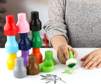 6PCS / Sets Ink Applicator with Storage Cases,Paper Pouncers for Direct Ink Application On Crafts Projects Easily,Inking Sponge for Stamp Ink Distressing, Blending Card Making Crafting Tools