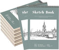 12 Pack Sketch Book, 9 x 12 Inch Sketchbook, 68lb/100gsm Top Spiral Bound Sketch Pad, Acid Free Art Supplies Drawing Painting Sketching Paper for Kids, Adults, Beginners, Artists (30 Sheets Each)