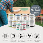 Chalky Chicks All-in-One Chalk Paint for Furniture or Cabinet - 8 Fl Oz - Matte Finish Blue Steel (Blue Gray) for Metal, Wood Furniture Paint - No Sanding All-in-One for Home Decor & Crafts, USA Made