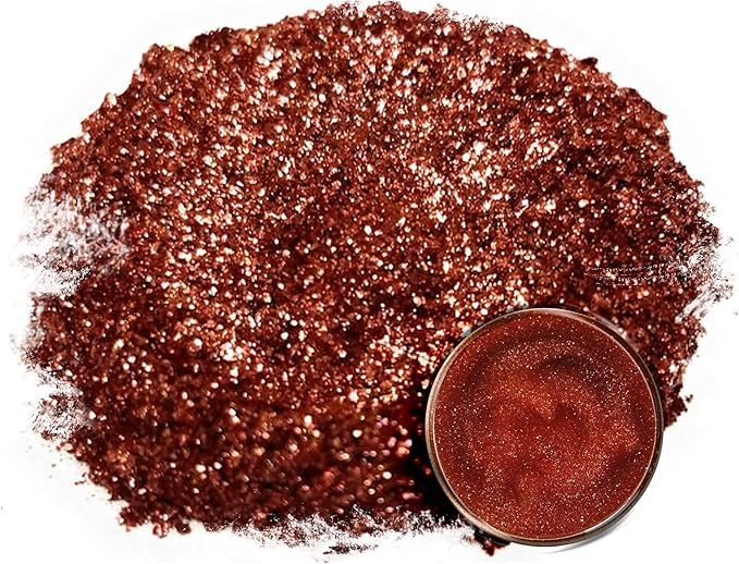 Eye Candy Pigments Premium Copper Mica Powder - IWA Copper (50gr) - for Epoxy, Resin, Soap, Paint, Woodworking, Acrylic Pouring, Bath Bombs, Fishing Lures - DIY Arts and Crafts Additive