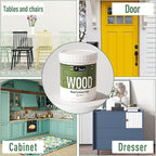 DWIL Matte Finish Furniture Paint - 5 Oz Wood Paint for Cabinets, Doors, Tables, and Dressers Refinishing - Water-Based, Non-Toxic & Odorless, Easy to Apply(Bronze blue)-Trial Pack