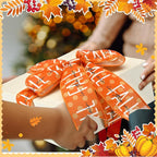 12 Rolls Fall Wired Edge Ribbon for Wreaths 2 Inch x 60 Yards Maple Leaves Pumpkin Burlap Ribbon Thanksgiving Plaid Crafts for Autumn Harvest Party Decoration Supplies, 12 Styles