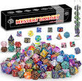 QMAY Mystery Dice Box - 7PCS DND Dice Set, Random Dice Patterns, 1Surprise Boxes, Polyhedral Dice with Dice Display Tube, D&D Gifts Box for Dungeons and Dragons, RPG, MTG,Role Playing Table Game