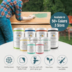 Chalky Chicks All-in-One Chalk Paint for Furniture or Cabinet - 32 Fl Oz - Matte Finish Twilight (Teal Blue) for Metal, Wood Furniture Paint - No Sanding All-in-One for Home Decor & Crafts, USA Made