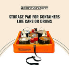 5 ft x 5 ft - 2nd Containment Spill Containment Berm - PVC Orange Made in U.S.A.