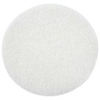 White Buffing and Polishing Pad with Hook and Loop Back | Apply Hard Wax Oils and Stain (20, 5 inch)