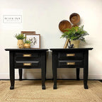 Dixie Belle Paint Company Chalk Finish Furniture Paint - Caviar (4oz) - Matte Black Chic Chalk Mineral DIY Furniture Paint