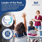 EPI Marble Hardcover Primary Ruled Composition Notebook | 200 Pages (100 Sheets), 9.75 x 7.5 in, Sturdy Sewn Binding | School, Office, Journaling, Notes - 48 Pack