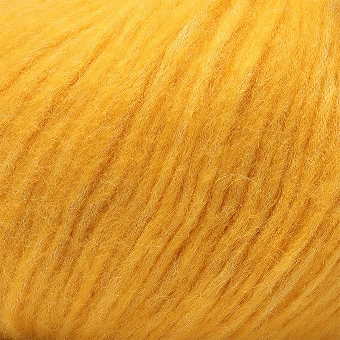 Pullu - Baby Alpaca Merino Wool Yarn Set of 3 Skeins (150 Grams) Worsted Weight - Sourced Directly from Peru - Heavenly Soft and Perfect for Knitting and Crocheting (Golden Yellow)