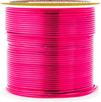 Mandala Crafts 18 Gauge Anodized Aluminum Craft Wire for Jewelry Making - 100 FT Colored Flexible Hot Pink Wire - Bendable for Bonsai Armature Crafting Sculpting
