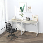 Small Folding Desk 32 inch, No Assembly Required Small Office Desk, Writing Gaming Computer Camping Desk, Beige