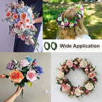 12 Rolls 1/2 Inch 30 Yard Green Floral Tape for Bouquet Stem Wrapping - Adhesive, Waterproof and Flexible (Dark Green)
