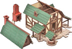 Green Gables P - 3D Wooden Puzzle - DIY 28mm Scale Model Building Kit for Adults - Creative Gift - Tabletop Miniature Terrain Kit - Realistic (Green Gables 14/4.8)