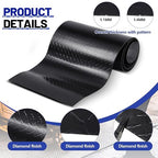 1pcs Diamond Plate Sheet Metal Heavy Duty Tread Aluminum Sheet Diamond Tread Plate for Wall Covering, Cargo Trailer, RV and More (24'' X 120'' X 0.06'',Black)
