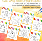 Paint with Water Coloring Books for Kids,Princess Art Craft Kit No Mess Water Color Painting Sets for Kids Ages 4-8,Birthday Gifts Travel Toy Crafts Supplies Kits for Girls Boys Drawing with 2 Brushes
