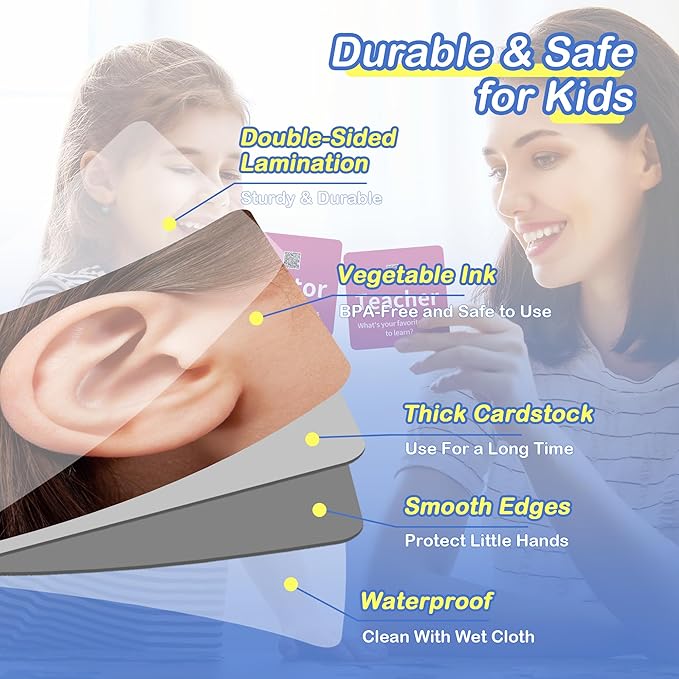 301 Noun Flash Cards for Toddlers, 4-Level Vocabulary Builder Real Life Picture Card for Speech Therapy and Toddler Learning, ABA Therapy Materials, Autism Learning Materials, ESL Teaching