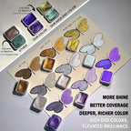 Mini Shifting Watercolor Paint Set, 30 Color Glitter Watercolor Painting Kit, Metallic Watercolor Paints, Solid Water Colors Paint Adult Set, Detail Paint Brush Included, for Artists
