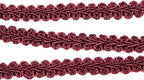 BEL AVENIR Braid Trim 1/2 inch 13.6 Yards French Gimp Basic Sewing Polyester DIY Crafts Costume Home Decorative (Wine)