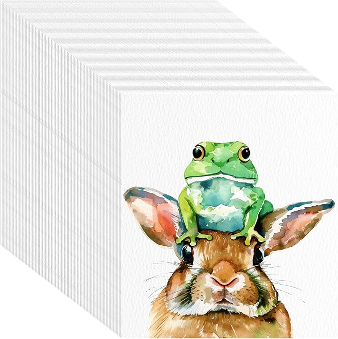 150 Sheets 100% Cotton Watercolor Paper Bulk -140LB/300GSM Art Paper-9 x 12 inch Painting & Craft Paper, Finger Paints, Watercolor, Tempera, Drawing, Art Room & Home School Crafts