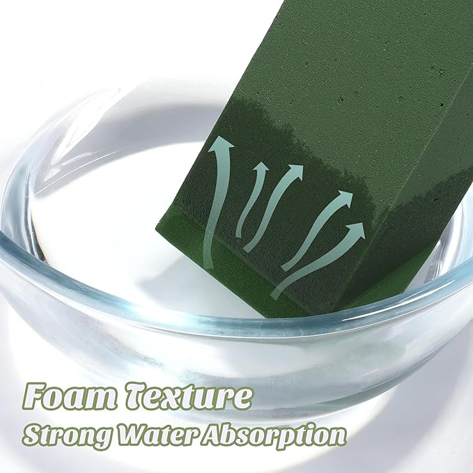 36 Packs Floral Foam Blocks Wet & Dry Floral Foam Bricks 5.5x3.1x1.8 Inch Flower Arranging Kit for Fresh and Artificial Flowers Florist Foam Blocks for Wedding Home Decor