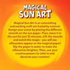 Skillmatics Sun Paper Art Kit - STEM Craft Kit for Kids with Decorative Paper, Stencils & Markers, Create with Sunlight, Mess-Free, Indoor Fun, Gifts for Ages 4, 5, 6, 7, 8, 9, 10, 11, 12