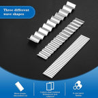 Honoson 10 Pieces Flexible Polymer Clay Tissue Blade Cutters Slicer Carbon Steel Polymer Clay Cutting Slicing Tools for Blade DIY Shaping Modelling Slicing Sculpting, Straight and Wave