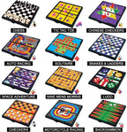 Gamie Magnetic Board Travel Games for Kids, Set Includes 12 Retro Fun Games - 5" Compact Design - Individually Boxed - Teaches Strategy & Focus, Great for Road Trip/Travel/Camping, Gift for Ages 6+