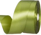 1 1/2 Inch Moss Green Solid Satin Ribbon, 50 Yards Craft Fabric Ribbon for Gift Wrapping Floral Bouquets Wedding Party Decoration