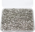 500PCS Safety Pins, 0.75Inch/19mm Small Safety pins, Rust Resistant Nickel Plated Steel Set for Crafting, Sewing, Rimming Fastening Clip Button for Garment Hang Tag (Silver)
