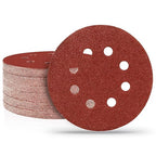 120 PCS 5 Inch Sanding Discs 40 Grit, 8 Hole Aluminum Oxide Hook and Loop Round Sandpaper for Random Orbital Sander