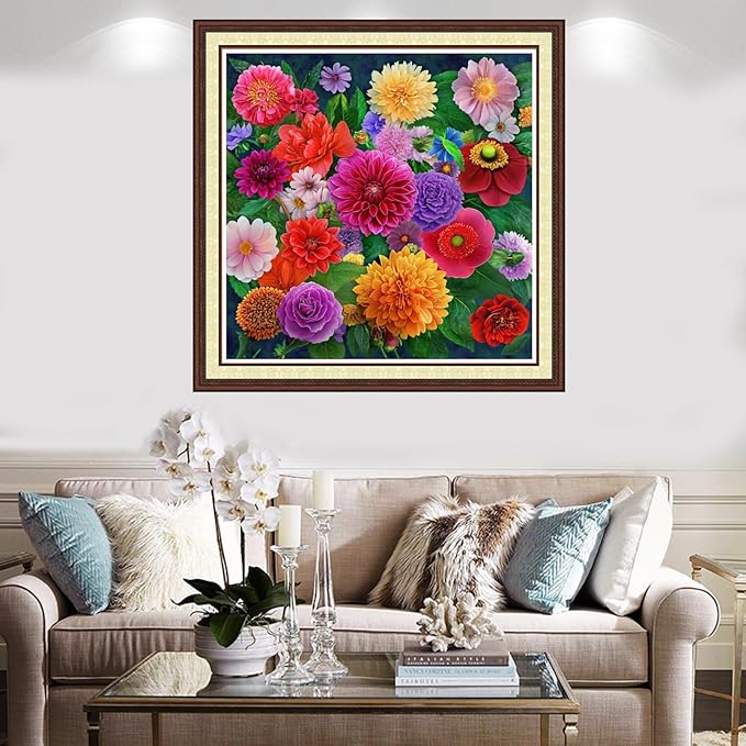 Findvoor Counted Cross Stitch Kits for Adults Full Range of Cross Stitching Embroidery Unprinted Pattern for Beginners, 11CT Needlepoint Kit Patterns Embroidery Kits-
