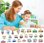 Felt Transportation Vehicles Learning Pieces,48 Felt Flannel Board Pieces,Air Land Sea Airplane Learning for Toddlers for Kindergarten,Preschool,Toddlers