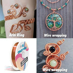 Art3d 18 Guage 120 FT Craft Wire for Jewelry Making, Beading, Sculpting, Gardening, DIY Project, Ornaments, 1 Roll - Copper