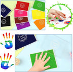 RNKP Large Green Ink Pad for Rubber Stamps, 5 × 4 inch Ink Stamp Pads Permanent for Paper Wood Fabric (Green)………………