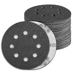 100 Pcs 5 inch Wet Dry Sanding Discs Grit 400 Hook and Loop 8 Hole Silicon Carbide Orbital Sander Sandpaper