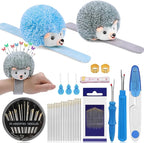 UzecPk Wrist Pin Cushion Kit, Sewing Products Including 2 Wrist Pin Cushion, 50Pcs Sewing Needles, Seam Ripper, Thimble, Scissors, and Soft Tape Measure for Sewing and Quilting DIY Projects