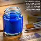 Master Airbrush Brand Box of 10-Each TB-007 Empty 3/4-Ounce, (22cc) Glass Bottle for SB84 Side-Feed Mount Airbrush