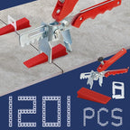 Tile Leveling System with Tile Plier, 1000-Piece Tile Spacers Clips and 200-Piece Reusable Wedges, Tile Leveler Tool Set for Ceramic Tile and Stone Installation (1/8 Inch Tile Spacers)