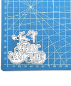 Metal Cutting Dies DIY Merry Christams Embossing Stencil Template Scrapbooking Card Making Mold Photo Album Arts Crafts Tools (Merrry Christmas-6.6x6.3cm)