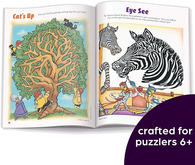 Highlights for Children Amazing Mazes Expert Maze Books for Kids Ages 6 and Up, 144 Pages, 2-Pack of Activity Books for Kids, Screen Free Fun and Challenging Mazes