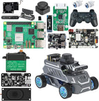 Yahboom Raspberry Pi 5 8GB for AI Robot Car,Supports RVIZ Simulation ROS2,TOF Lidar,SLAM Mapping Navigation, Tracking and Obstacle Avoidance (Ultimate Ver with Pi5-8GB)