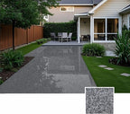 Epoxy Colored Sand Floor Paint, Epoxy Floor Paint High Gloss Marble Effect Coating for Indoor and Outdoor, Wear-resistant and non-slip Self-leveling Coating Gray 176OZ(5KG)