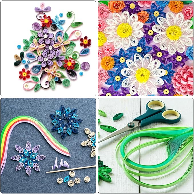 PATIKIL Quilling Strips Paper 600pcs 1.5mm 39cm Origami Paper Quilling Kits for Art DIY Hand Craft Christmas, Khaki