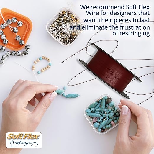 Soft Flex 49 Strand Beading Wire - Medium 0.19 Diameter - 30 Feet Nylon Design Wire
