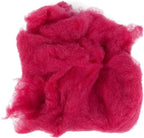 Desert Breeze Distributing Maori Wool Carded Batting, 100% Natural New Zealand Wool Made by DHG in Italy for Needle Felting, 3.5 OZ, 27 Micron, Color Raspberry Red