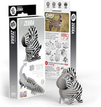 Eugy Zebra 3D Puzzle, 26 Piece Eco-Friendly Educational Toy Puzzles for Boys, Girls & Kids Ages 6+