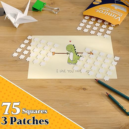 0.5'' Double Sided Adhesive Dots, 75Pcs Clear Adhesive Mounting Putty, Waterproof No Residue Adhesive Putty, Sticky Putty for Wall Hanging, Crafts, Posters Festival Decoration Museum